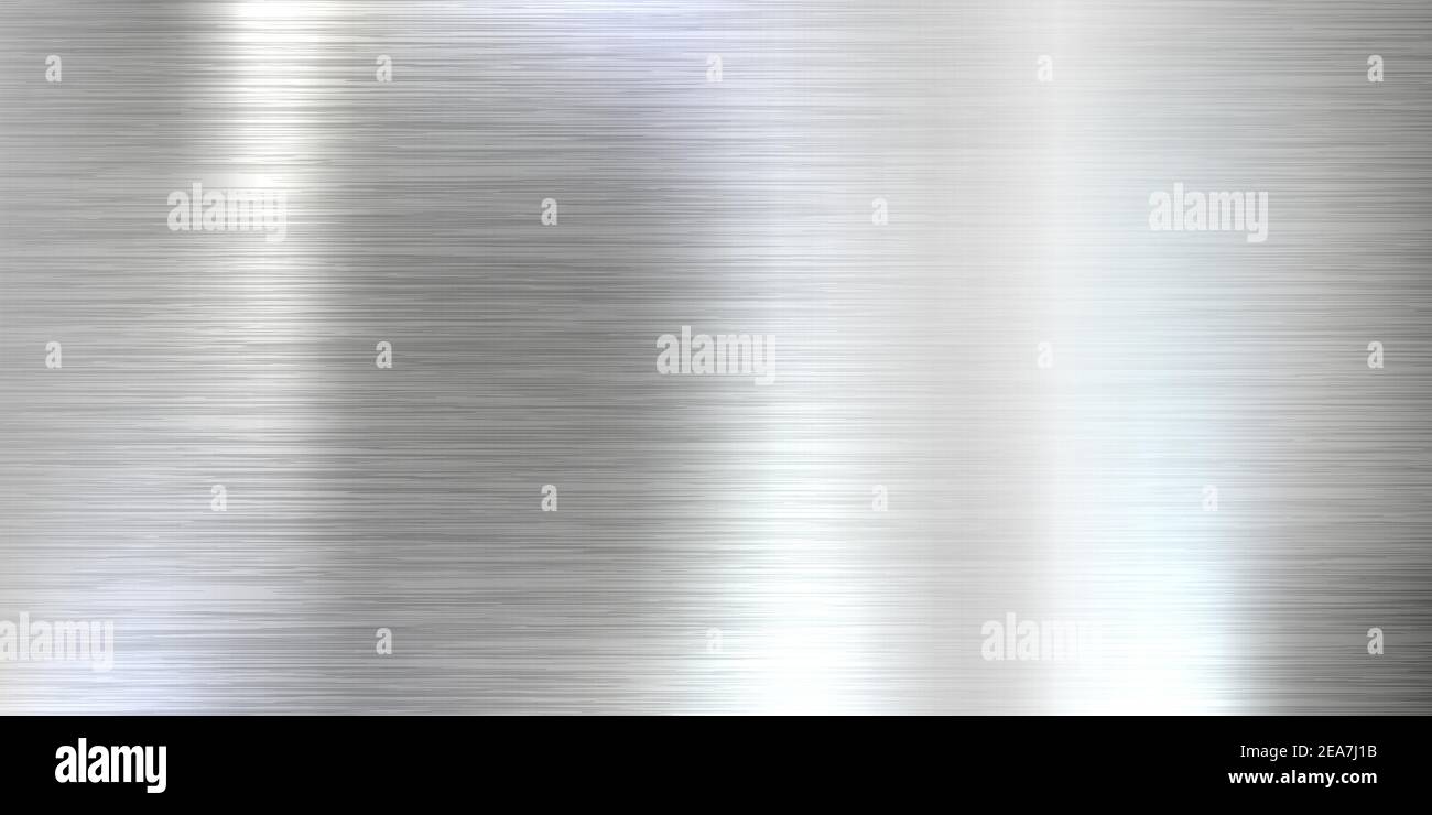 Realistic brushed metal texture. Polished stainless steel background ...