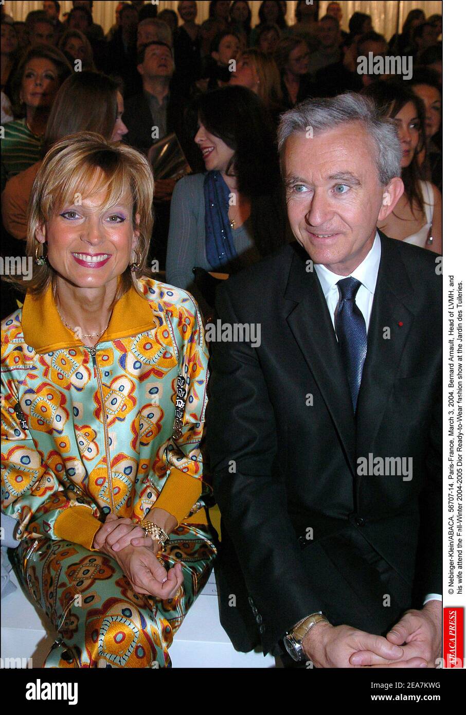 LVMH CEO Bernard Arnault and his wife Helene Mercier-Arnault at