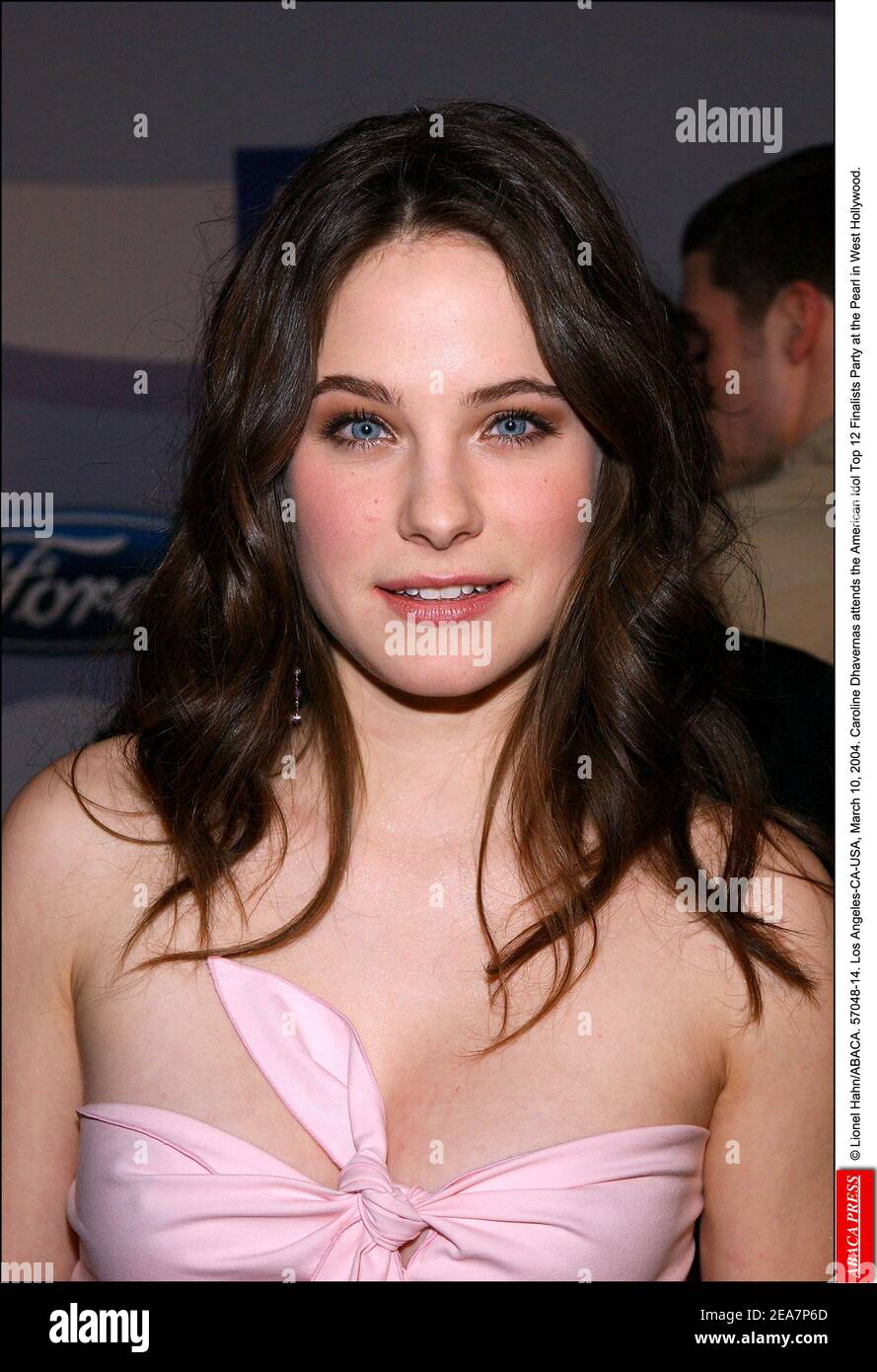 © Lionel Hahn/ABACA. 57048-14. Los Angeles-CA-USA, March 10, 2004. Caroline Dhavernas attends the American Idol Top 12 Finalists Party at the Pearl in West Hollywood. Stock Photo