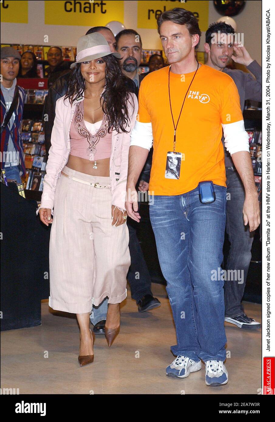 Janet Jackson signed copies of her new album Damita Jo at Janet Jackson signed copies of her new album Damita Jo at