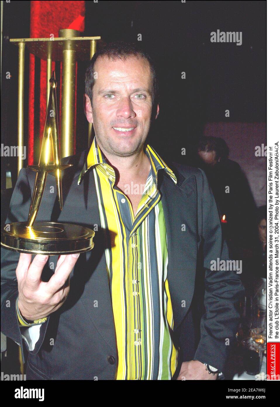 French actor Christian Vadim attends the party organized by the Paris ...