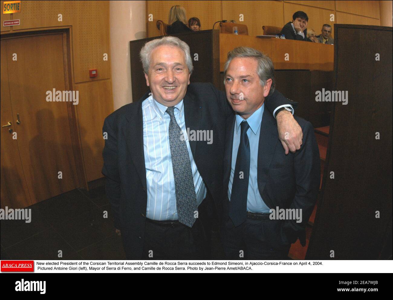 New elected President of the Corsican Territorial Assembly Camille de ...