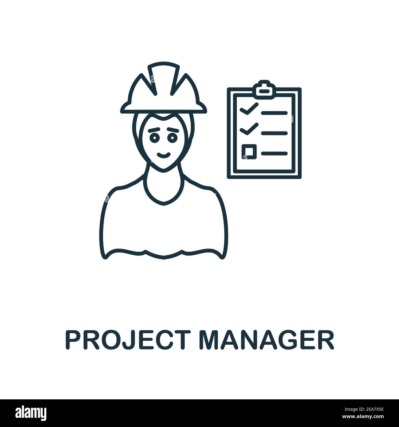Project Manager icon. Simple element from business intelligence ...