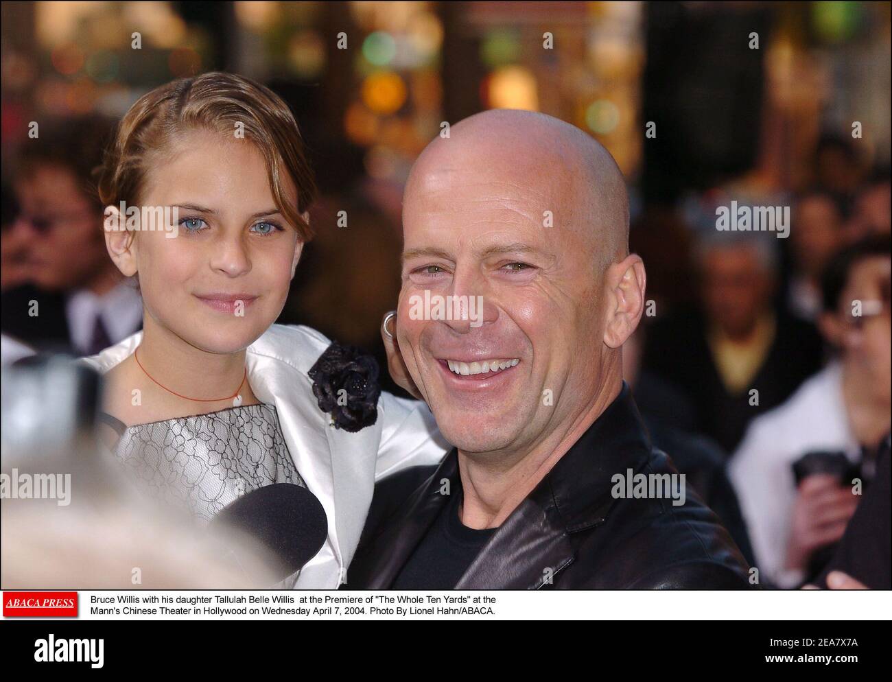 Bruce Willis with his daughter Tallulah Belle Willis at the Premiere of ...