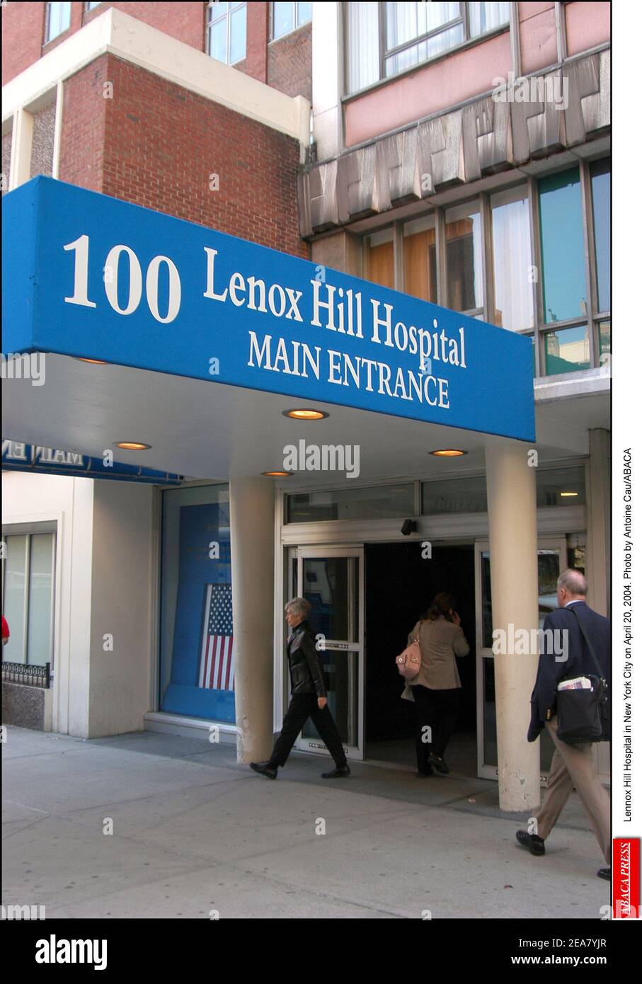 Lenox Hill Hospital in New York City on April 20, 2004. Photo by