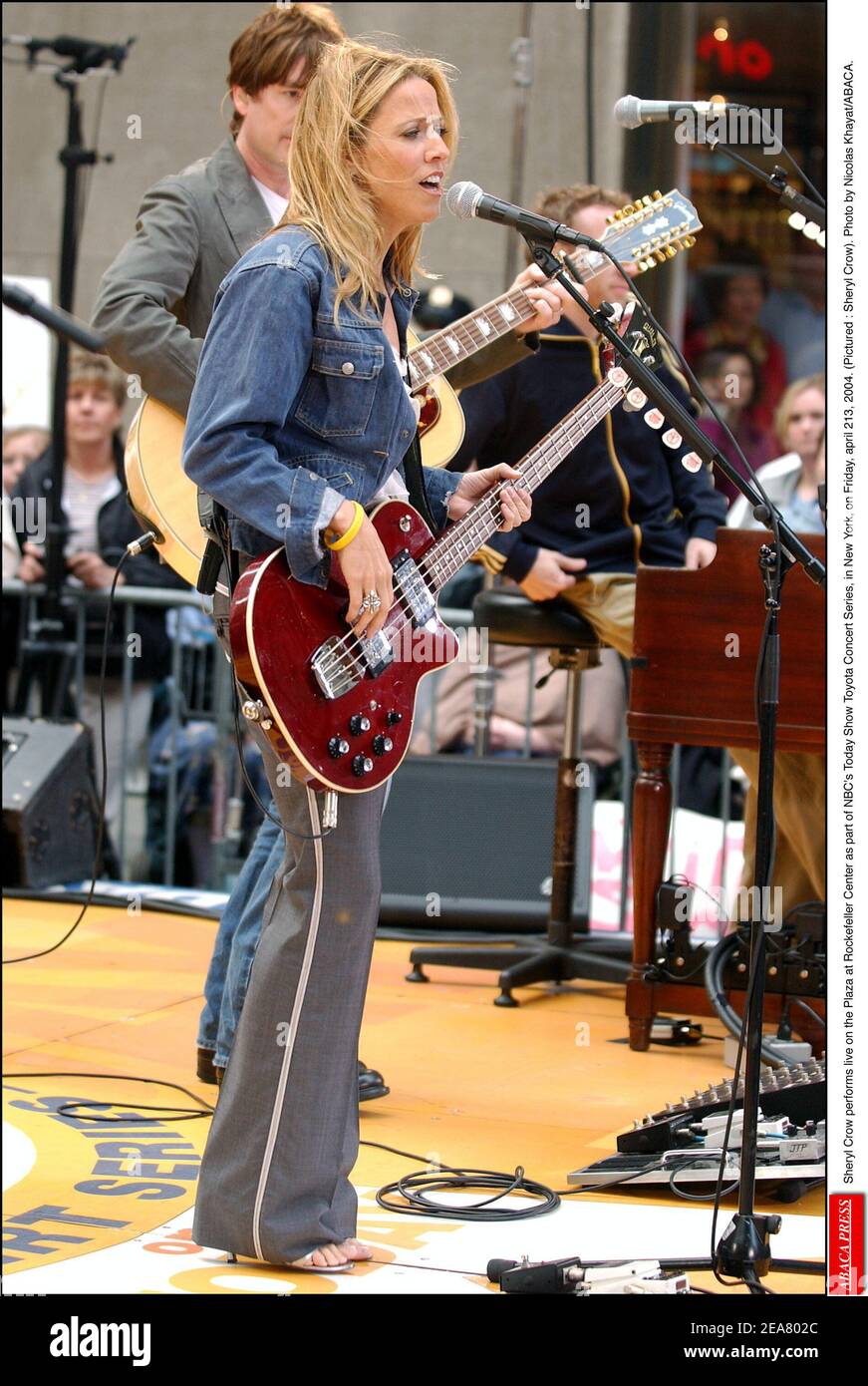 Sheryl Crow performs live on the Plaza at Rockefeller Center as part of