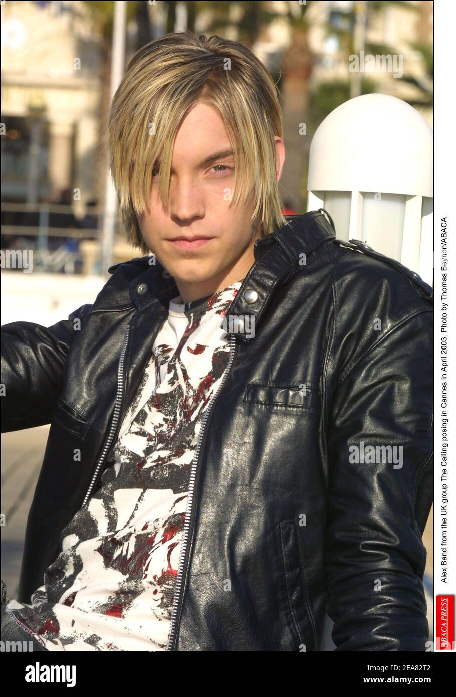 Alex Band from the UK group The Calling posing in Cannes in April 2003