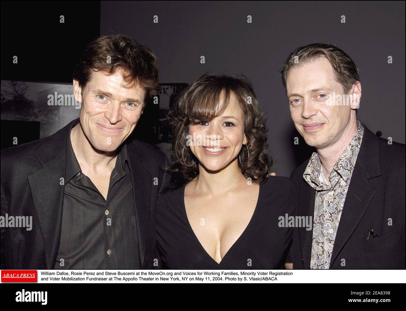 Willem Dafoe Rosie Perez and Steve Buscemi at the MoveOn and