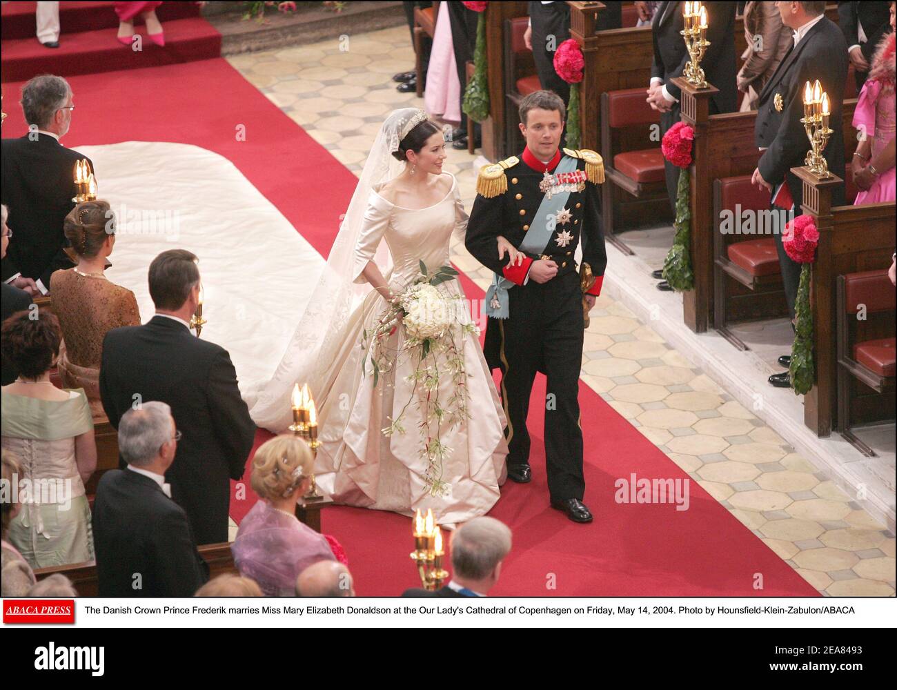 The Danish Crown Prince Frederik marries Miss Mary Elizabeth Donaldson at  the Our Lady's Cathedral of Copenhagen on Friday, May 14, 2004. Photo by  Hounsfield-Klein-Zabulon/ABACA Stock Photo - Alamy