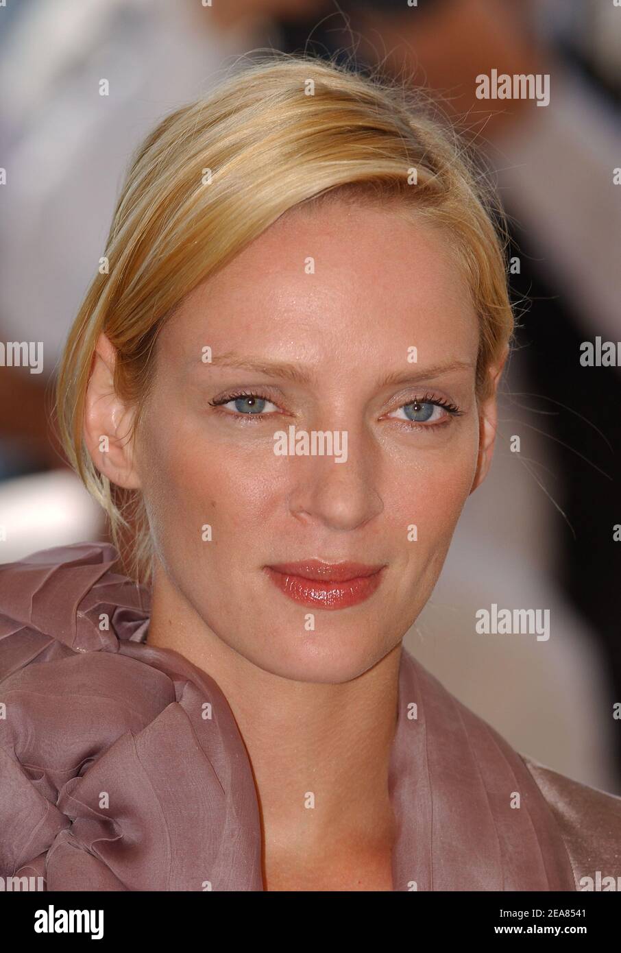 Us actress Uma Thurman poses at the photocall of the last Quentin tarantino  film 'Kill Bill 2' out of the competition at the 57th Cannes Film Festival  in Cannes-France on Sunday, May