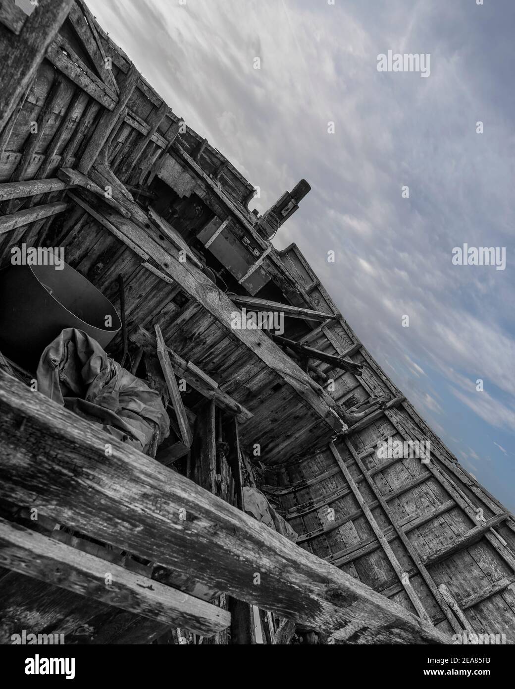 Derelict Boat Stock Photo