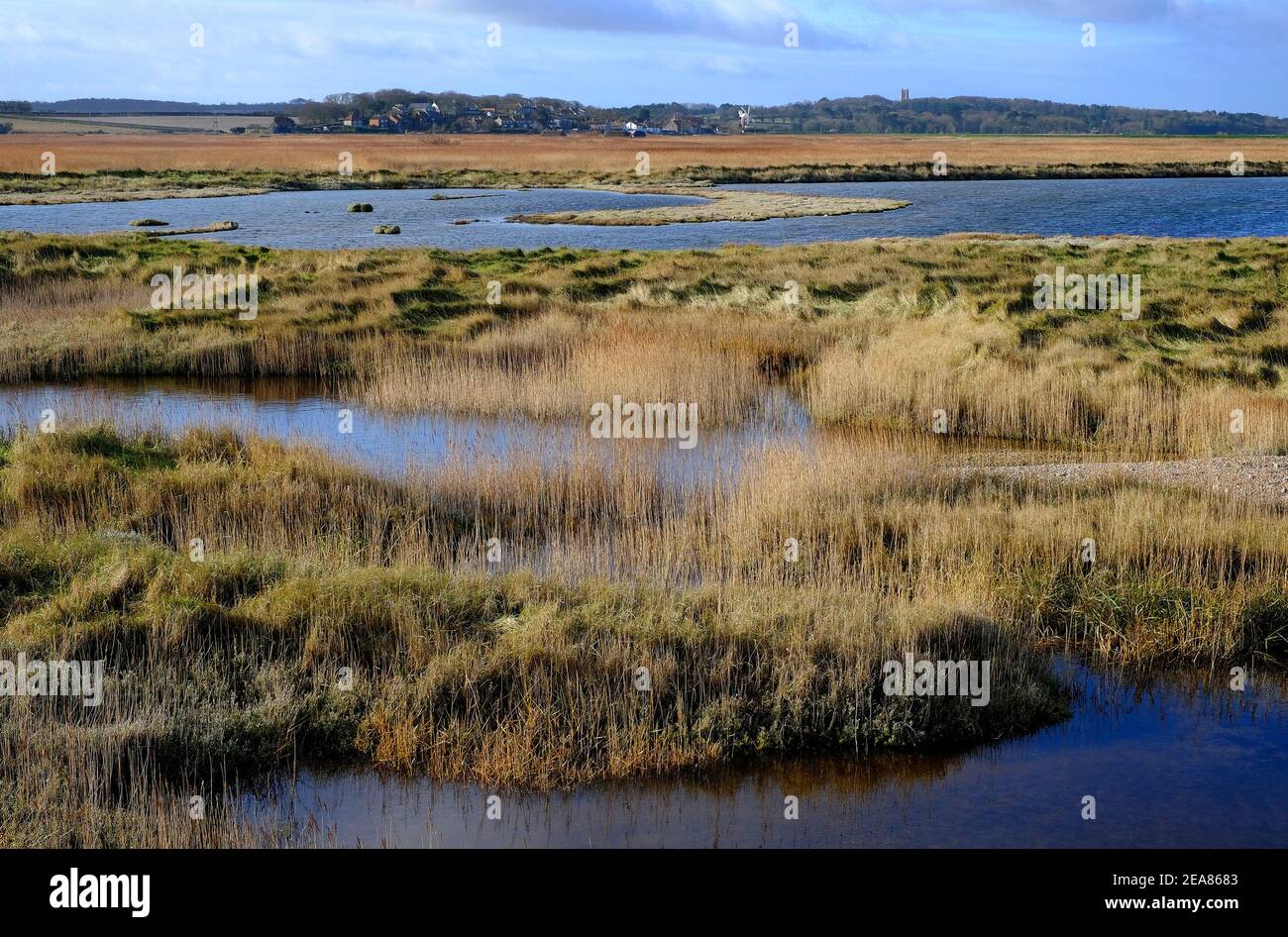 cley-next-the-sea, nature reserve, north norfolk, england Stock Photo