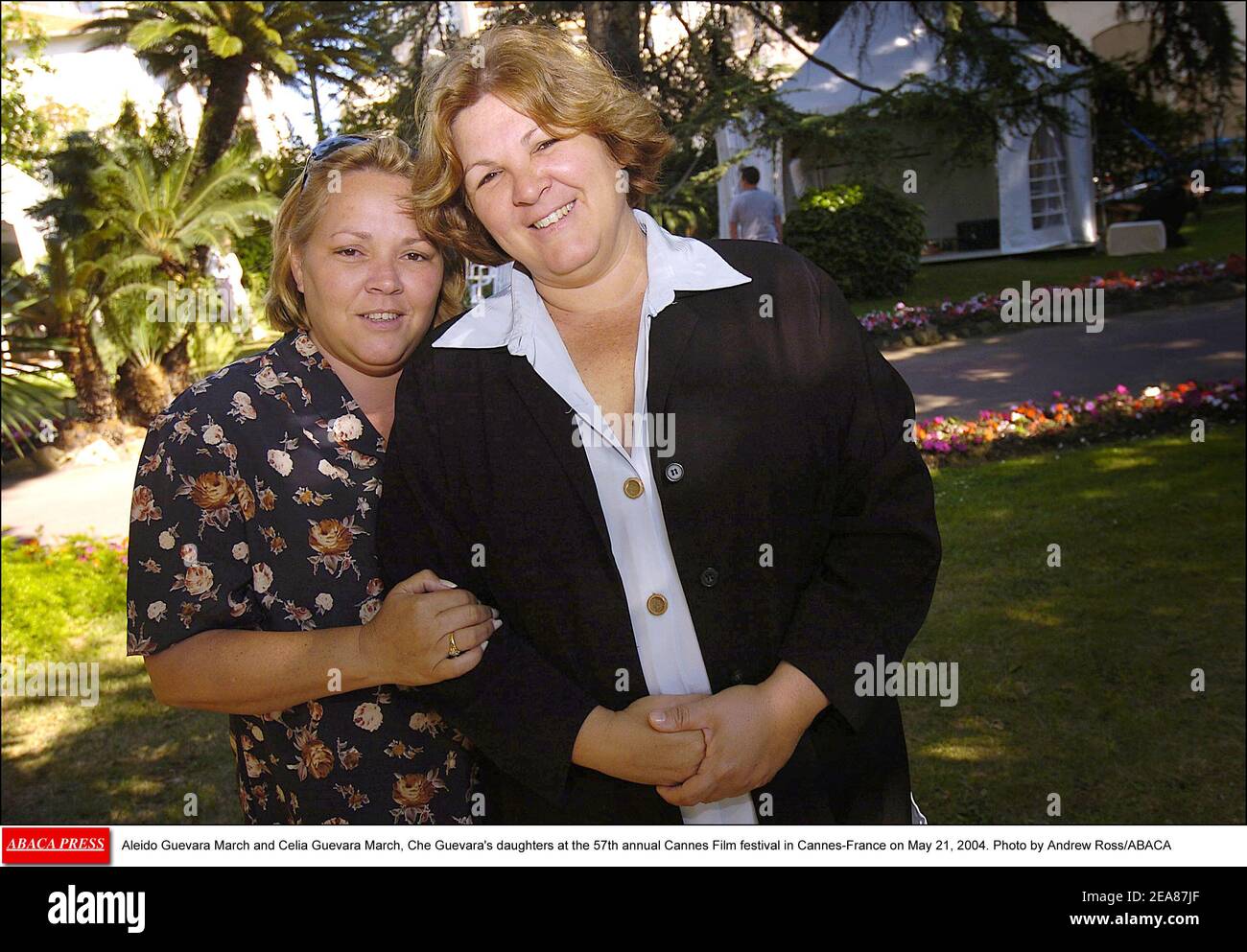 Aleida Guevara March and Celia Guevara March, Che Guevara's daughters at the 57th annual Cannes Film festival in Cannes-France on May 21, 2004. Photo by Andrew Ross/ABACA Stock Photo
