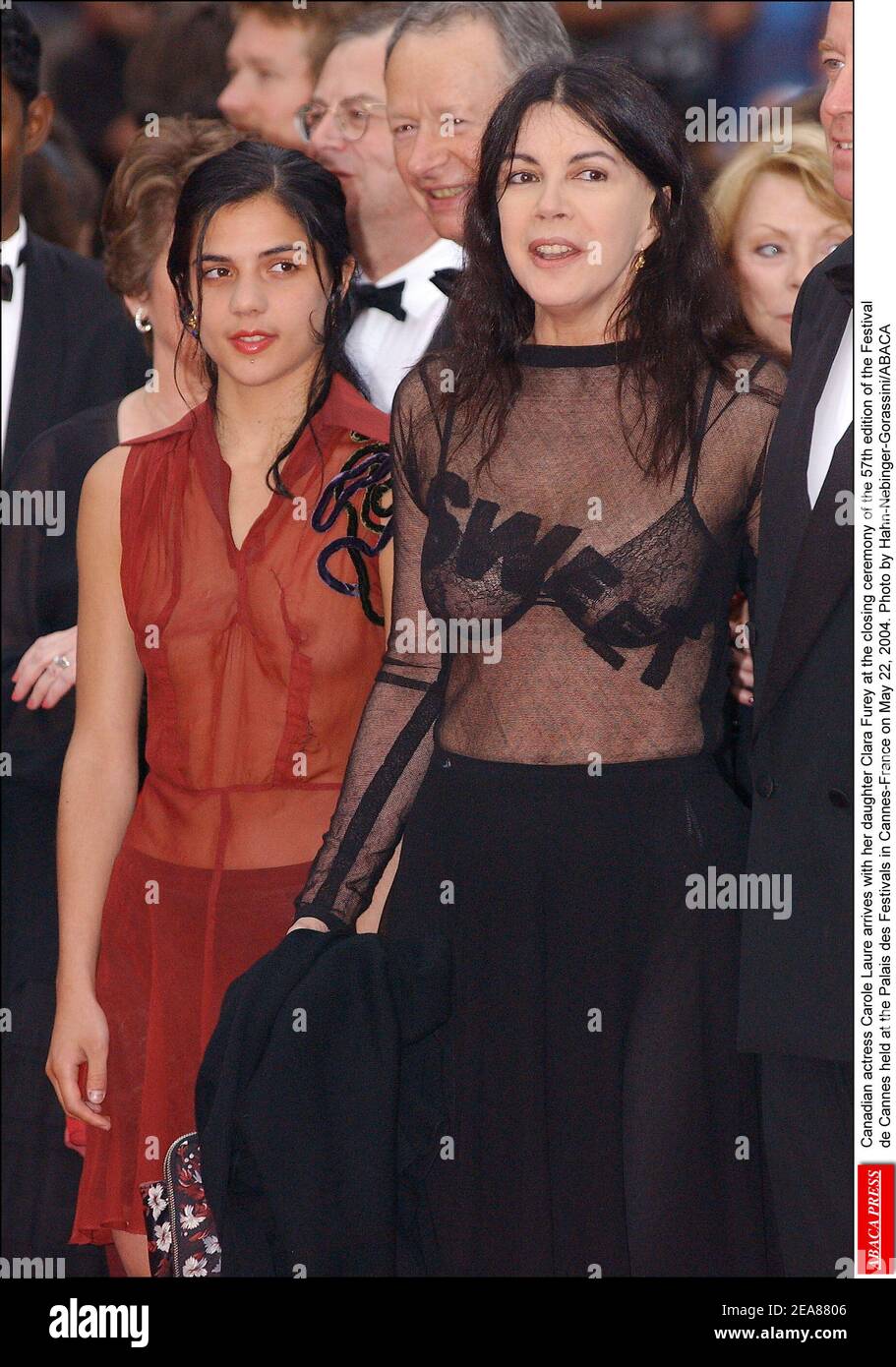 Canadian Actress Carole Laure Arrives With Her Daughter Clara Furey At The Closing Ceremony Of