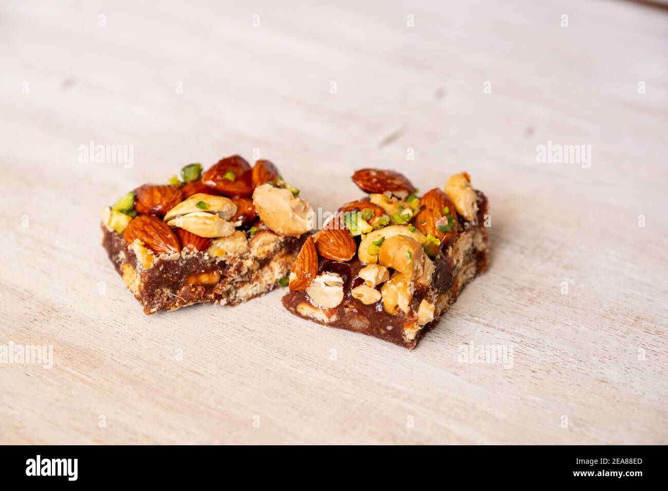Arabic sweets filled with pistachio and almond Stock Photo Alamy