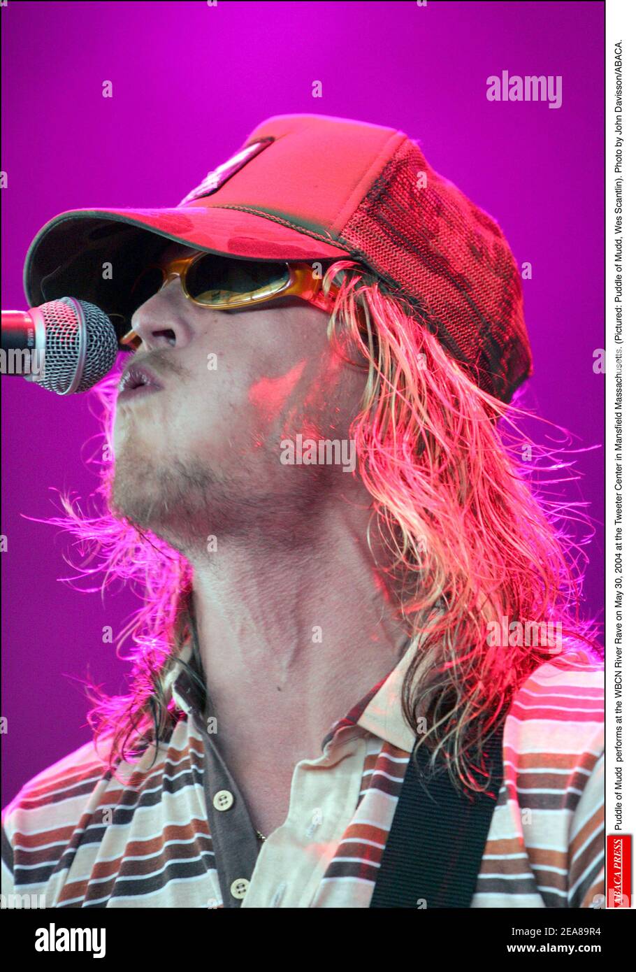 Puddle of Mudd performs at the WBCN River Rave on May 30, 2004 at the ...