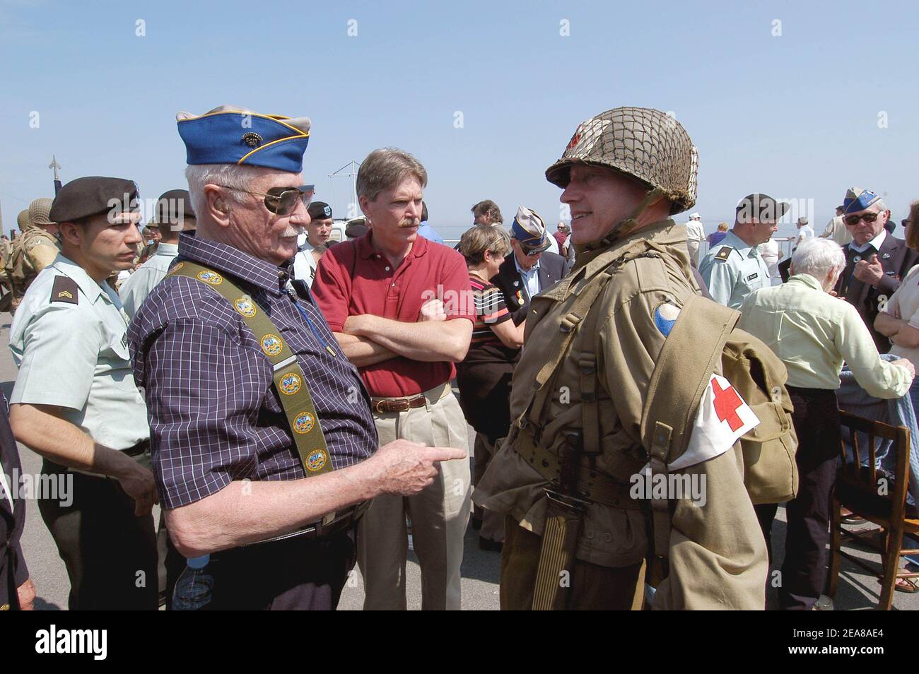 D-Day veterans of the 29th Infantry Division attend a
