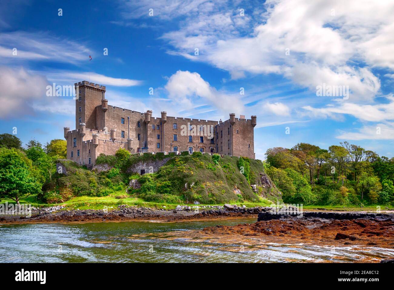 Dunvegan castle on the Isle of Skye, Scotland Stock Photo Alamy