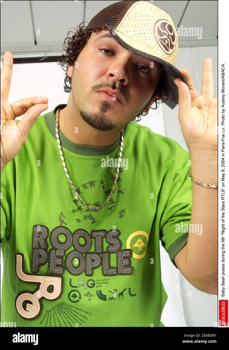 Baby Bash poses during the 9th Night of the Stars RTL9 on May 8, 2004 in  Paris-France. Photo by Audrey Morant/ABACA Stock Photo - Alamy