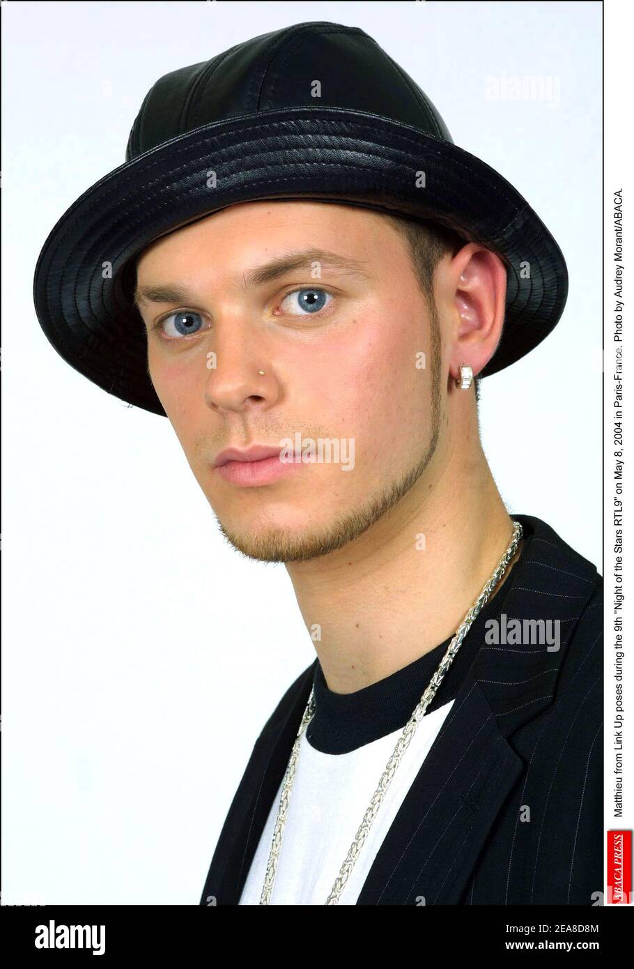 Matthieu from Link Up poses during the 9th Night of the Stars RTL9 on May 8, 2004 in Paris-France. Photo by Audrey Morant/ABACA. Stock Photo