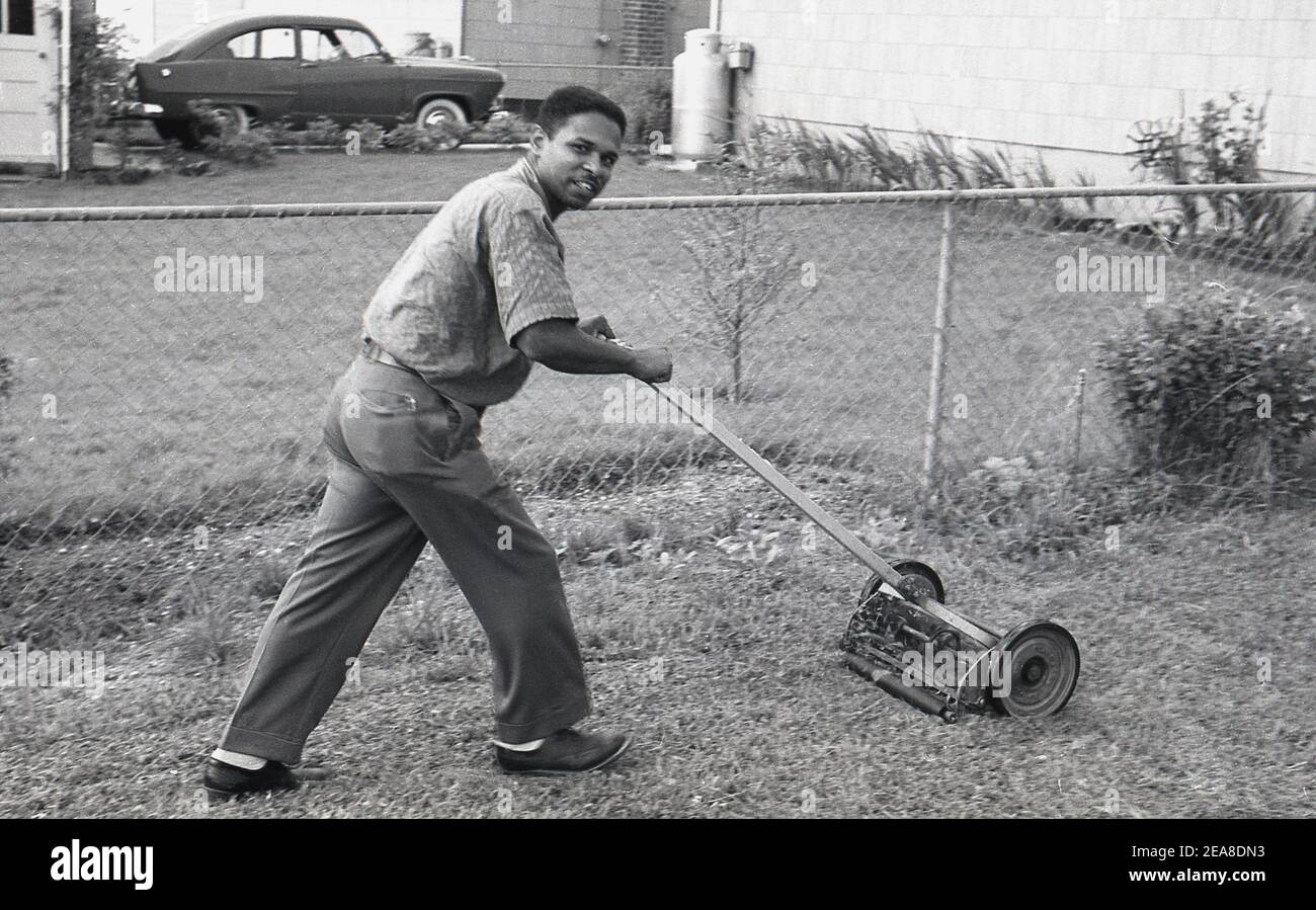 Lawn mower 1960s hi res stock photography and images Alamy