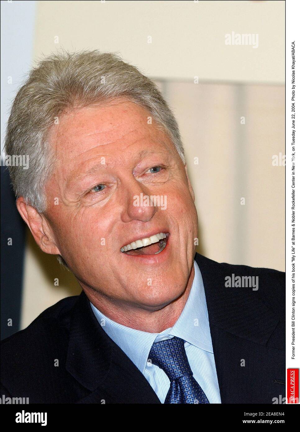 Clinton Rockefeller Former President Bill Clinton signs copies of his book -My Life- at ...