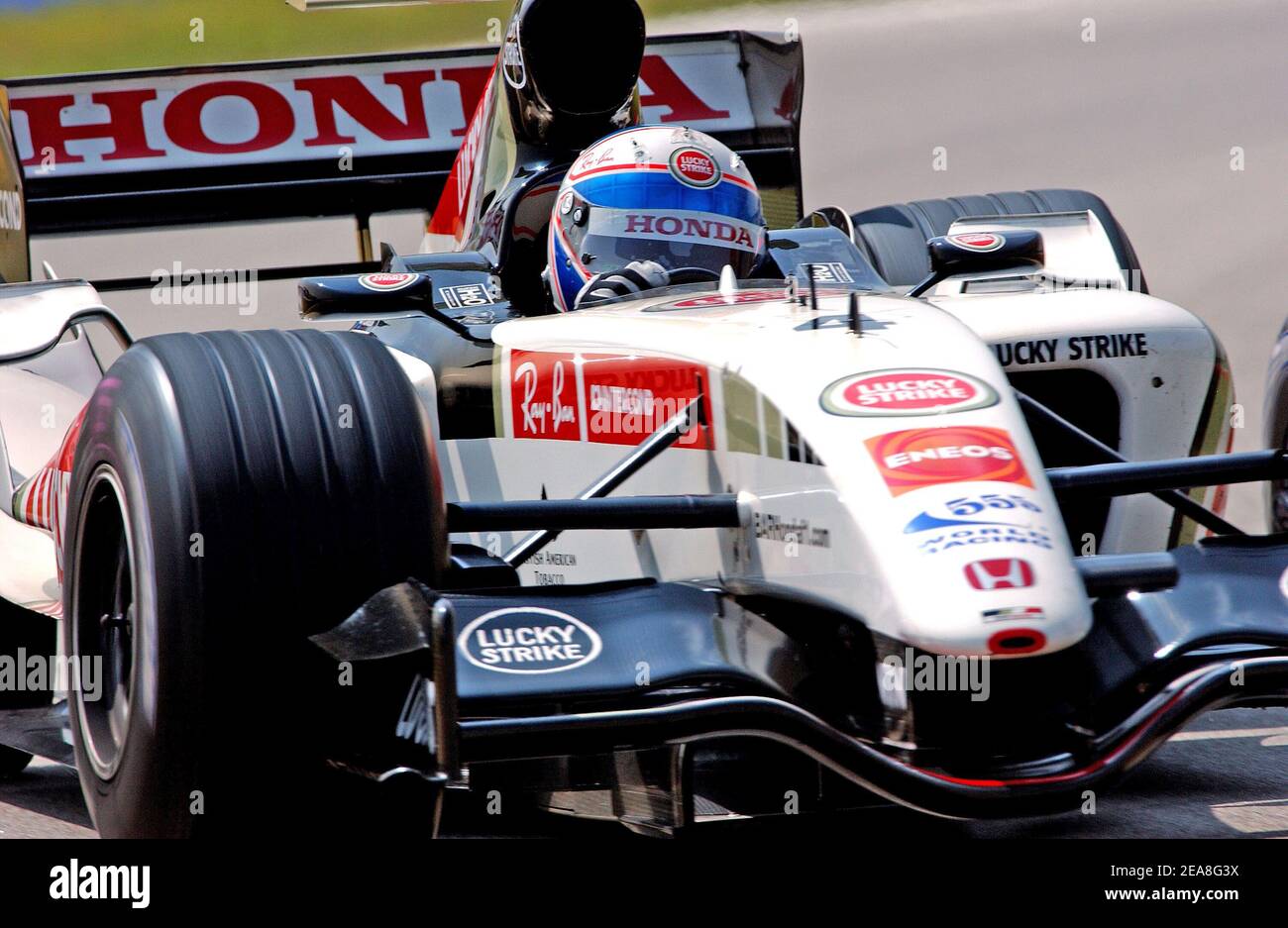 U K Formula 1 driver Anthony Davidson (team bar honda) replaces Takuma Sato (who has been taken ill (fever) and will not take place for the race Sunday afternoon) during the G.P of the Sepang circuit, Malaysia, on March 18, 2005. Photo by Thierry Gromik/ABACA Stock Photo