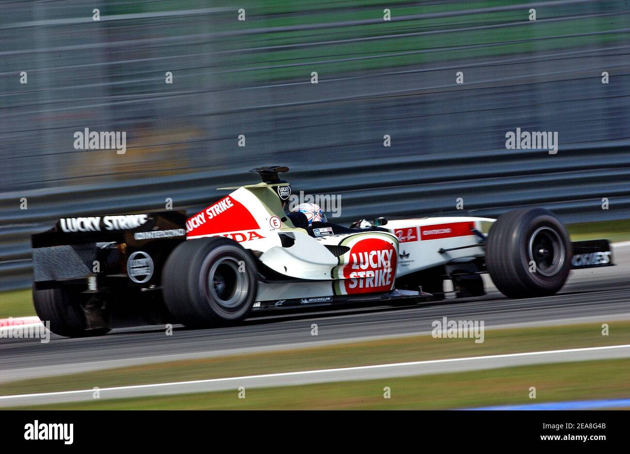U K Formula 1 driver Anthony Davidson (team bar honda) replaces Takuma Sato (who has been taken ill (fever) and will not take place for the race Sunday afternoon) during the G.P of the Sepang circuit, Malaysia, on March 18, 2005. Photo by Thierry Gromik/ABACA Stock Photo