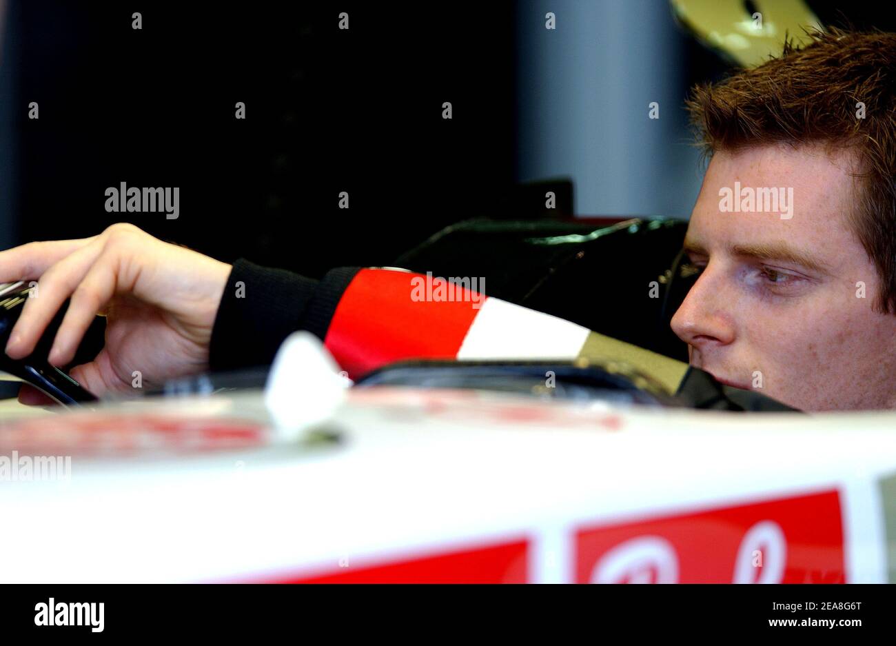 U K Formula 1 driver Anthony Davidson (team bar honda) replaces Takuma Sato who has been taken ill (fever) and will not take place for the race Sunday afternoon during the G.P of the Sepang circuit, Malaysia, on March 18, 2005. Photo by Thierry Gromik/ABACA Stock Photo
