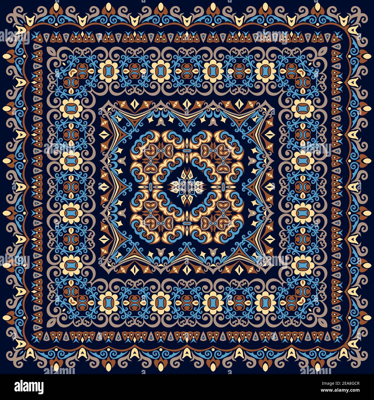 Vector abstract decorative ethnic illustration Stock Vector Image & Art ...