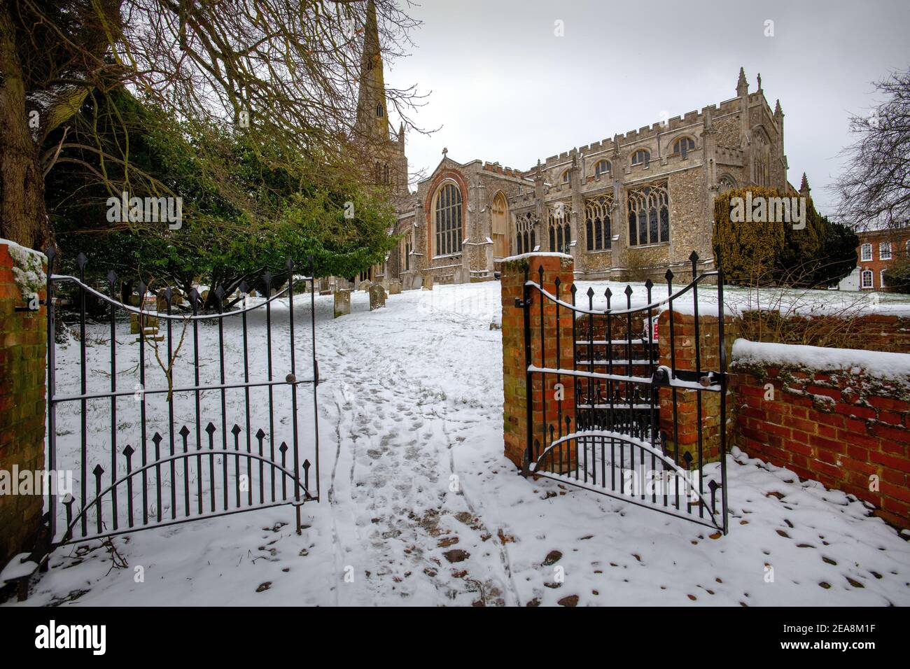 Thaxted Essex Uk Snow Conditions Winter Weather Conditions 8 February 21 Thaxted Church Beast From The East Ii Winter Snow Conditions Hit Eastern E Stock Photo Alamy