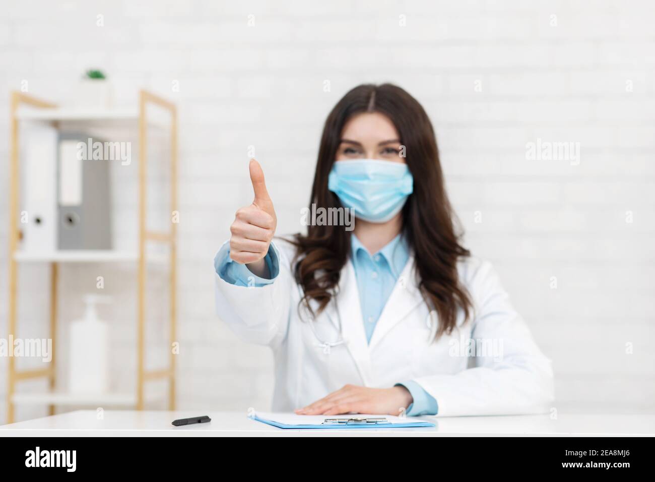 Excellent result, good analyzes, recovery and medical staff Stock Photo