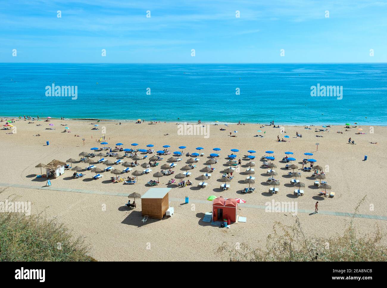 Praia do Peneco, Albufeira, Algarve, Portugal Stock Photo