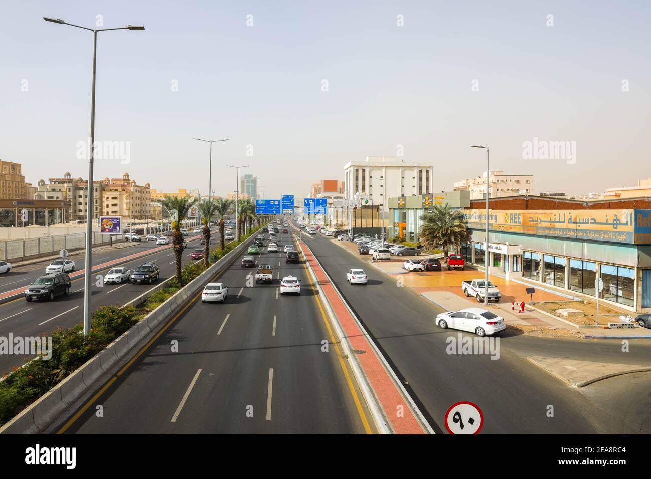 Madina Road, jeddah, saudi arabia, april 2020 Stock Photo