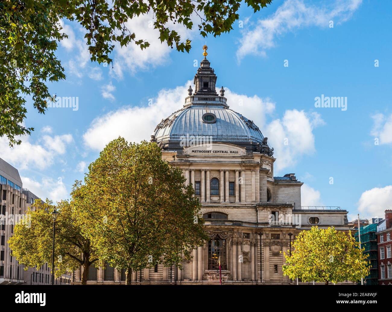 Methodist central hall, in London, England, UK Stock Photo