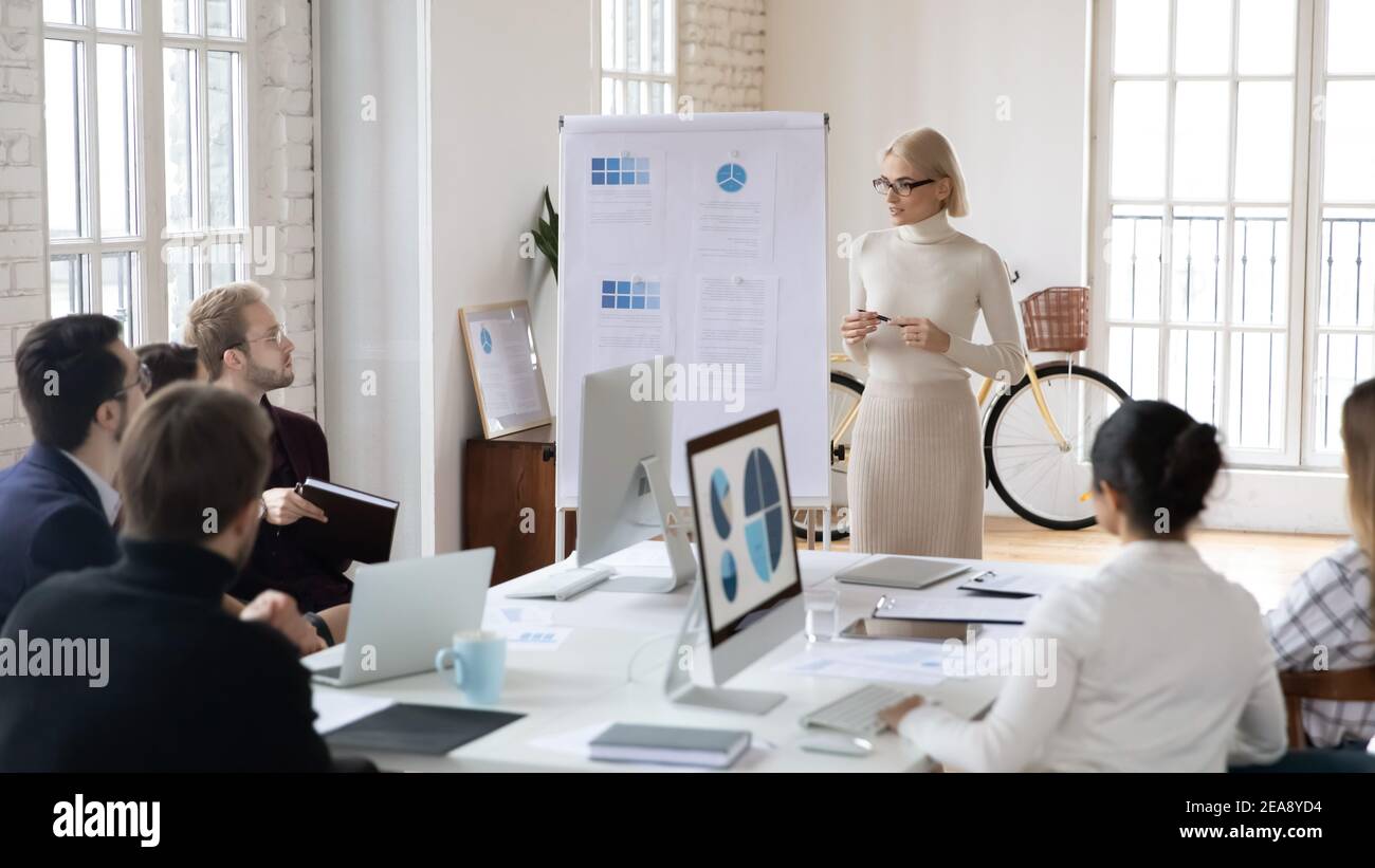 Business man explaining project team hi-res stock photography and ...