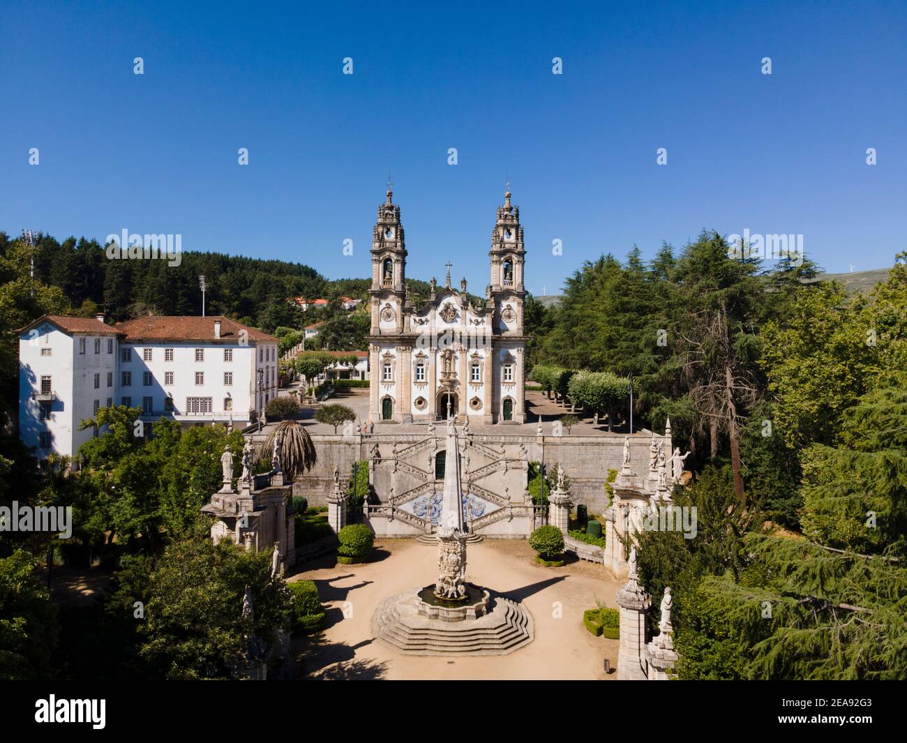 Santuário de Nossa Senhora dos Remédios in Lamego, Portugal Stock Photo