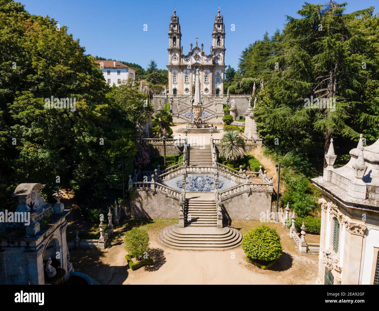 Santuário de Nossa Senhora dos Remédios in Lamego, Portugal Stock Photo