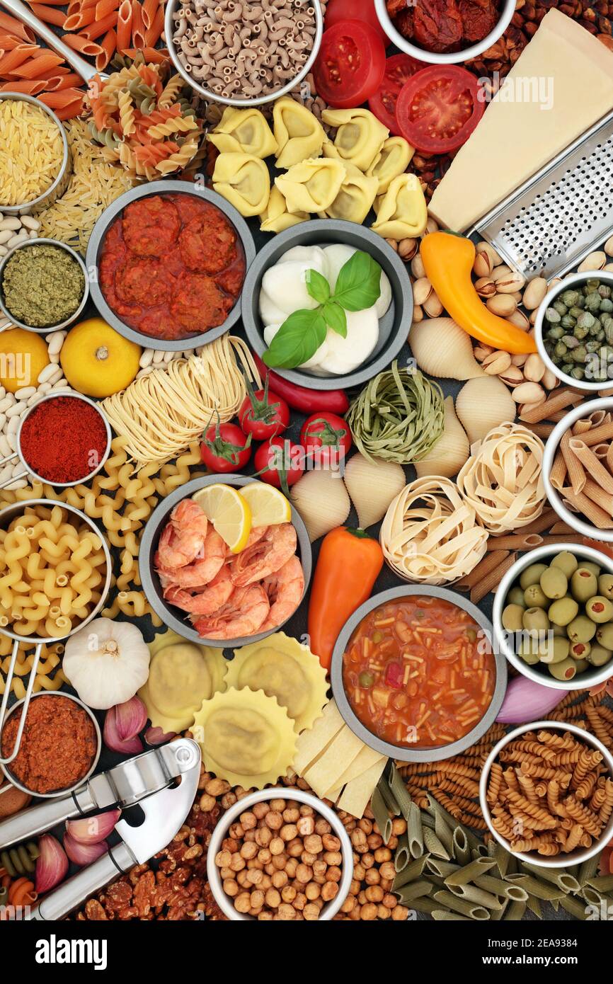 Clean eating flexitarian diet concept with a collection of