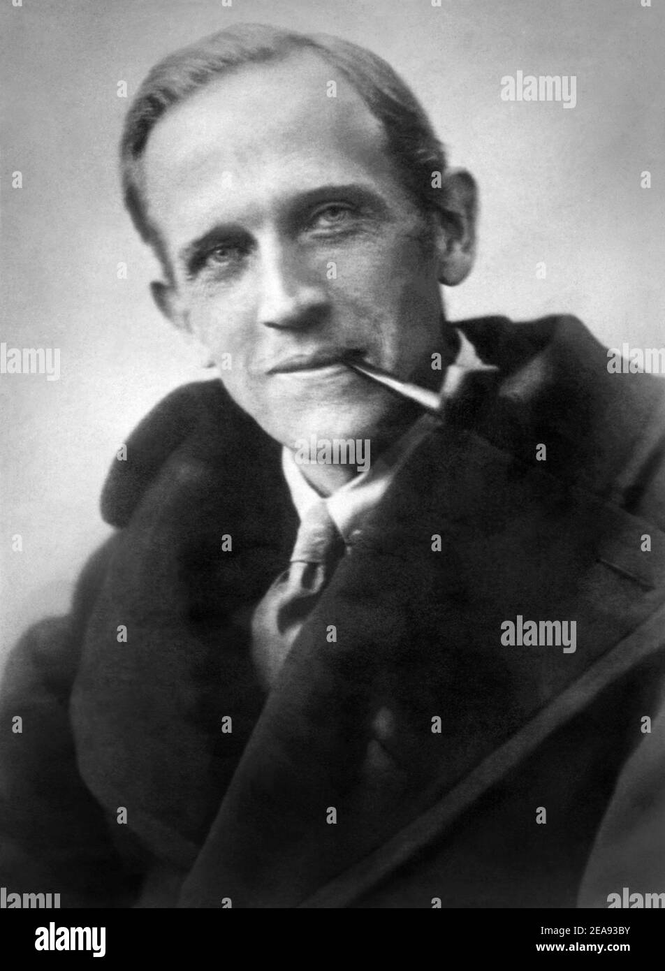 A.A. (Alan Alexander) Milne (1882–1956), English author, poet, and playwright, best known for his books about the teddy bear Winnie-the-Pooh and for various poems, in a portrait from 1926. Stock Photo
