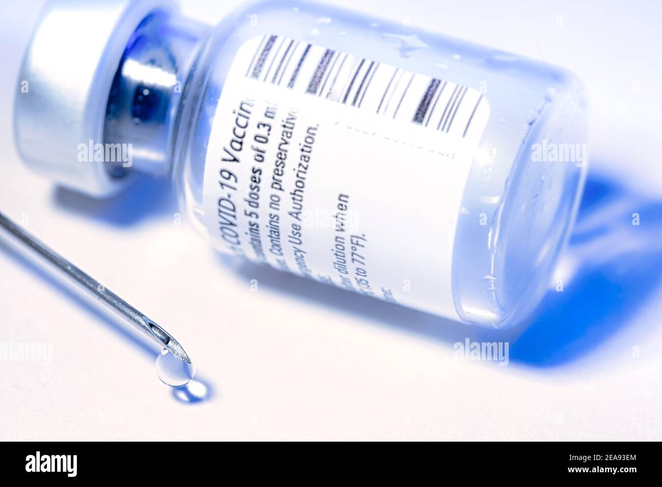 Lieferprobleme bei Impfstoffen führen zu Verzögerungen und gefährden die Impfstrategie der Bundesregierung Stock Photo