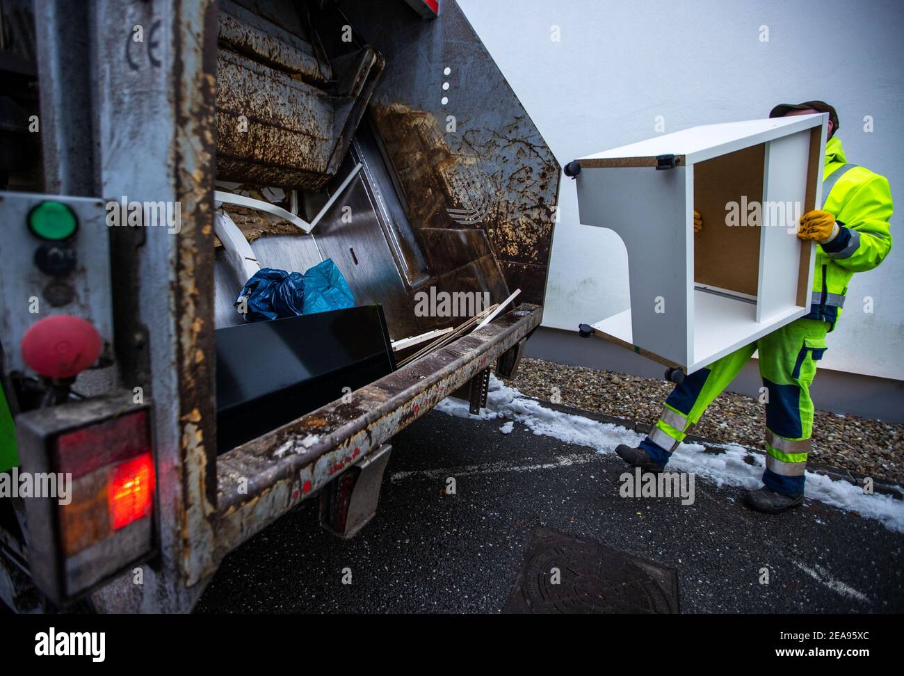 Techentin, Germany. 05th Feb, 2021. Sven Beckmann from the Ludwigslust