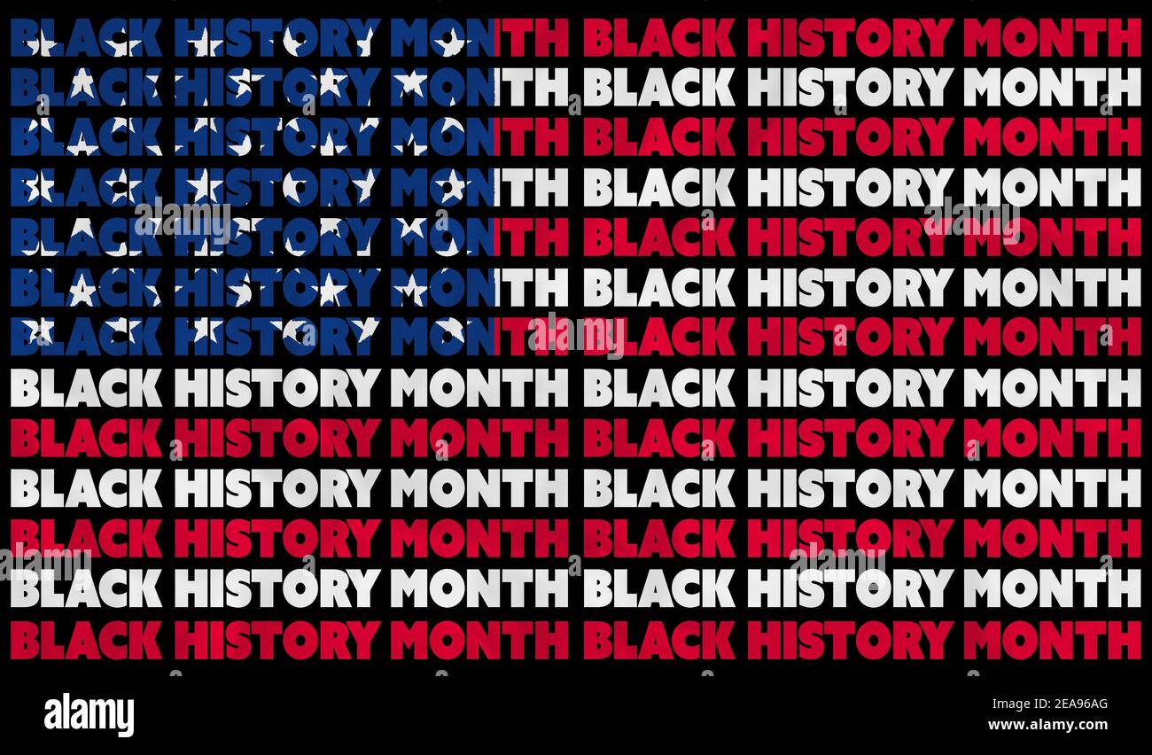 A Black History Month (BHM) graphic illustration for use as poster to ...