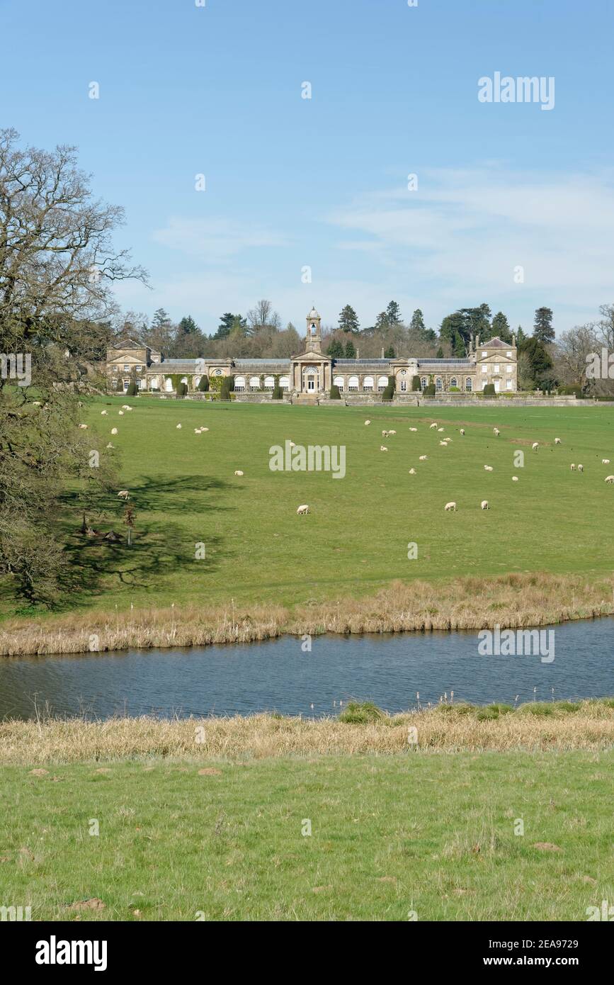Bowood House and Park, landscaped by Capability Brown, with grazing