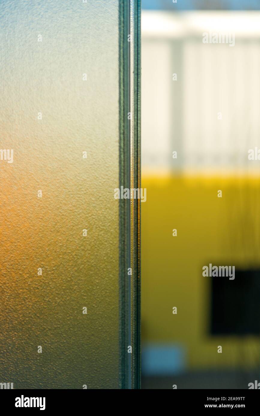 Glass, transparent, frosted glass, architecture Stock Photo
