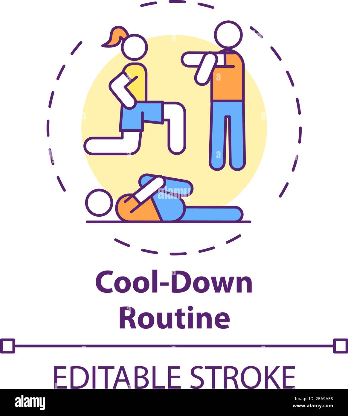 Exercise cool down Stock Vector Images - Alamy
