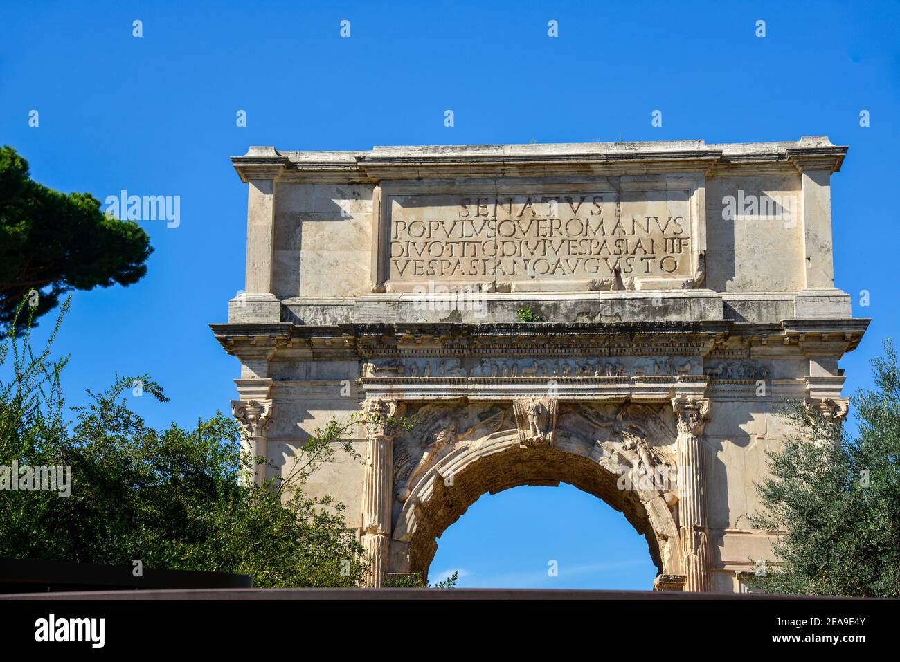 Arch of Constantino or Arco di Constantino in Rome, Italy Stock Photo