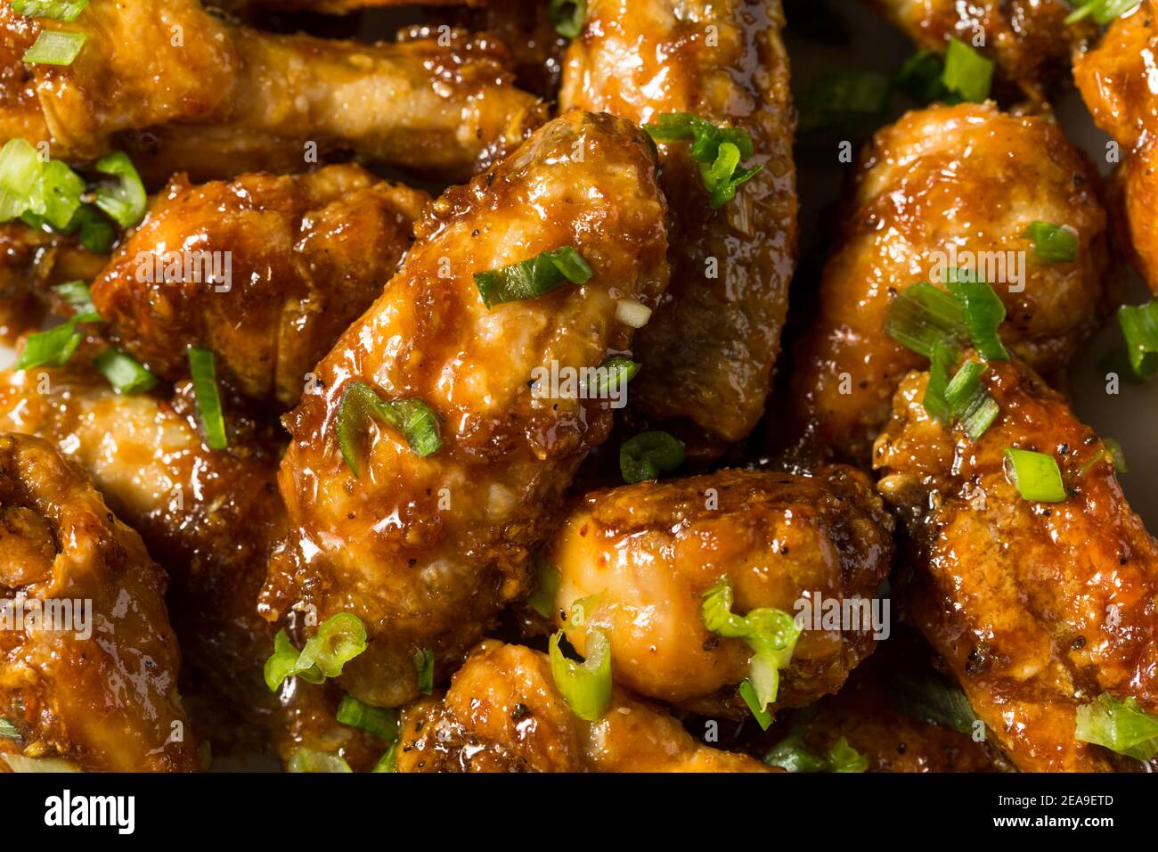 Homemade Baked Asian Chicken Wings with Dipping Sauce Stock Photo Alamy