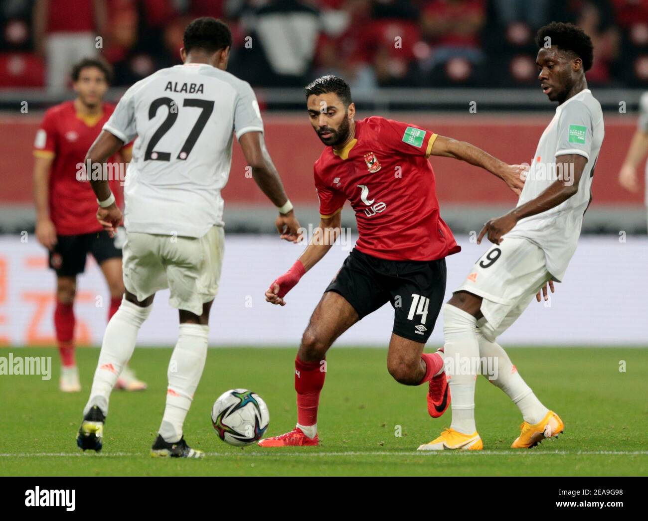 Soccer Football - Club World Cup - Semi Final - Al Ahly v Bayern Munich - Al  Rayyan Stadium, Al Rayyan, Qatar - February 8, 2021 Al Ahly's Hussein El  Shahat in