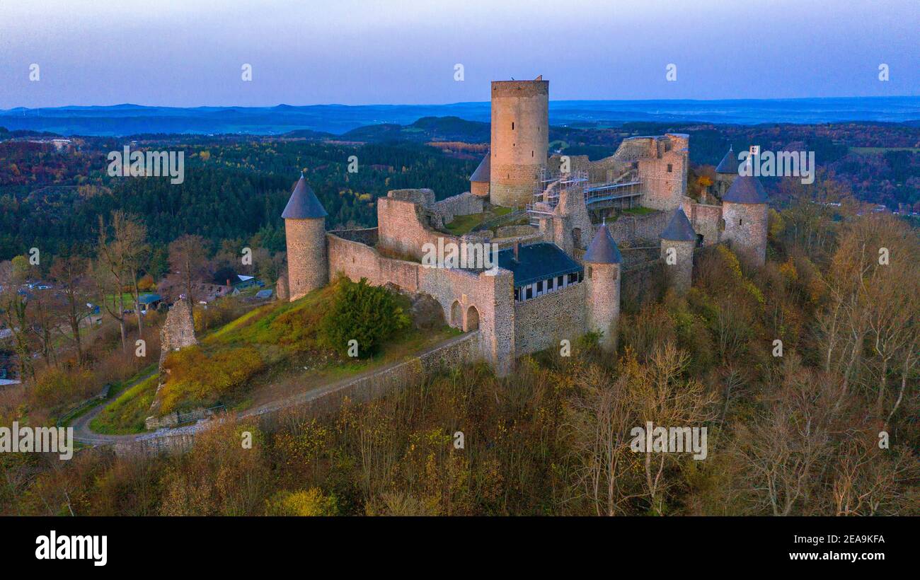 The N rburg Over N rburg Eifel Rhineland Palatinate Germany Stock 